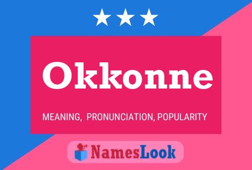 Poster del nome Okkonne