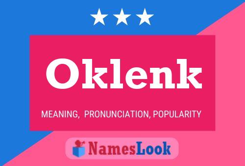 Poster del nome Oklenk