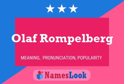 Poster del nome Olaf Rompelberg