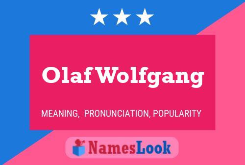 Poster del nome Olaf Wolfgang