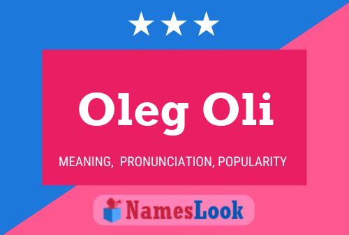 Poster del nome Oleg Oli