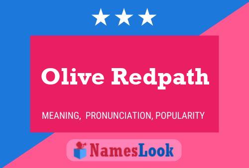 Poster del nome Olive Redpath