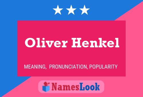 Poster del nome Oliver Henkel