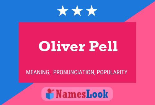 Poster del nome Oliver Pell