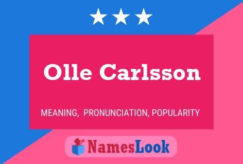 Poster del nome Olle Carlsson