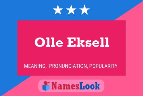 Poster del nome Olle Eksell