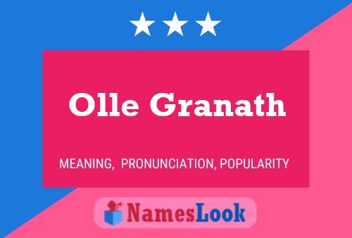 Poster del nome Olle Granath