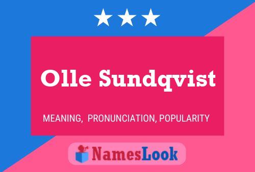 Poster del nome Olle Sundqvist