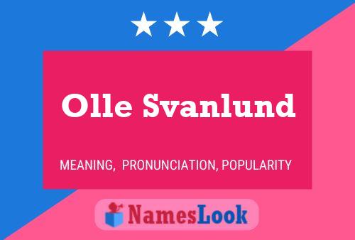 Poster del nome Olle Svanlund