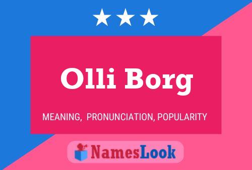 Poster del nome Olli Borg