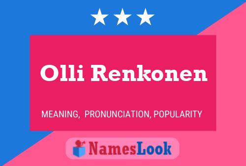 Poster del nome Olli Renkonen