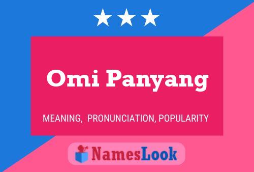 Poster del nome Omi Panyang