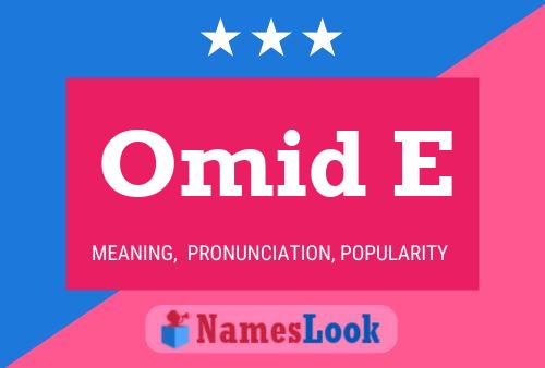 Poster del nome Omid E