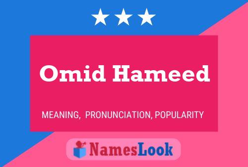 Poster del nome Omid Hameed