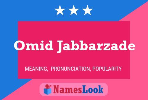 Poster del nome Omid Jabbarzade