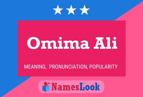 Poster del nome Omima Ali