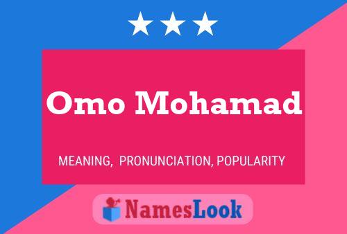 Poster del nome Omo Mohamad