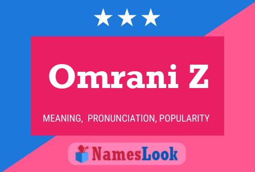 Poster del nome Omrani Z