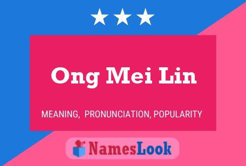 Poster del nome Ong Mei Lin