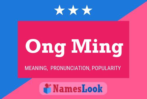 Poster del nome Ong Ming