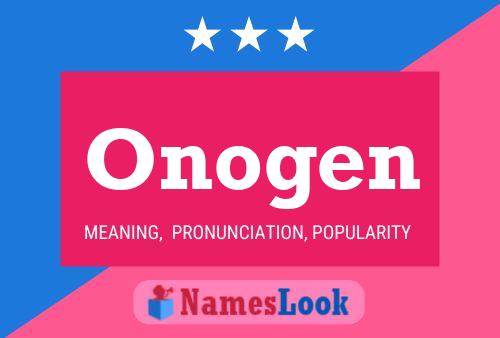 Poster del nome Onogen