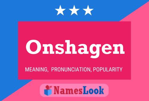 Poster del nome Onshagen