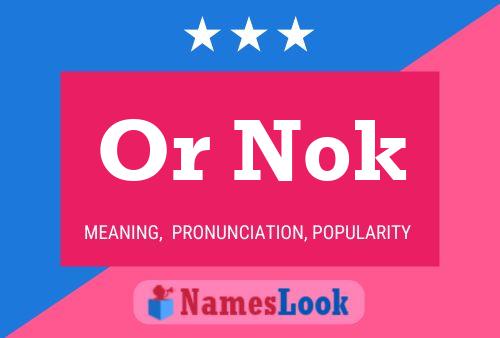 Poster del nome Or Nok