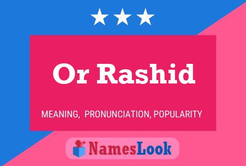 Poster del nome Or Rashid