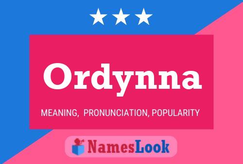 Poster del nome Ordynna