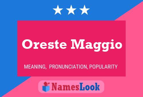 Poster del nome Oreste Maggio