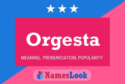 Poster del nome Orgesta