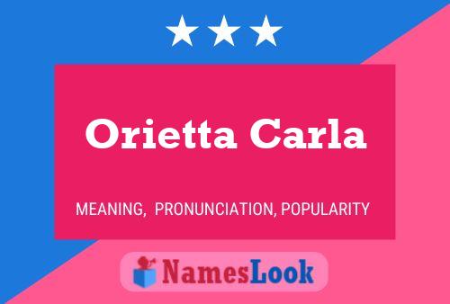 Poster del nome Orietta Carla