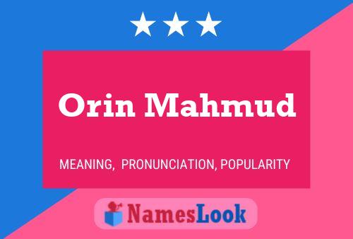 Poster del nome Orin Mahmud