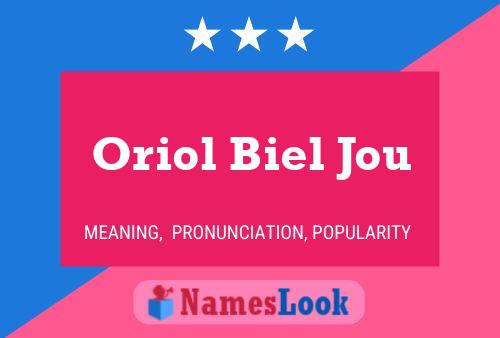 Poster del nome Oriol Biel Jou