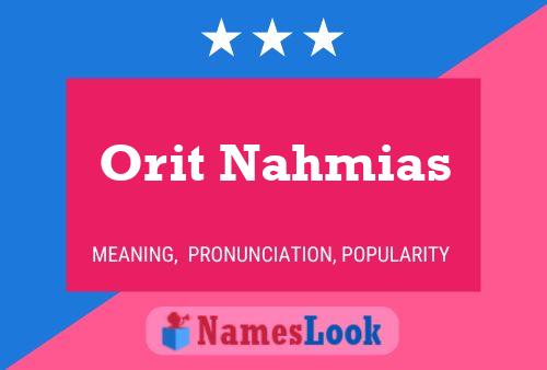 Poster del nome Orit Nahmias