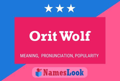 Poster del nome Orit Wolf