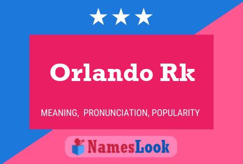 Poster del nome Orlando Rk