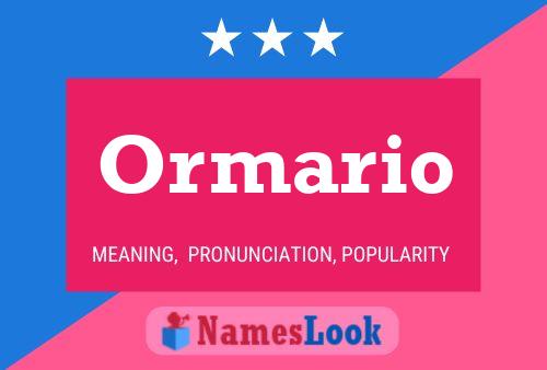 Poster del nome Ormario