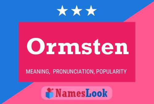 Poster del nome Ormsten