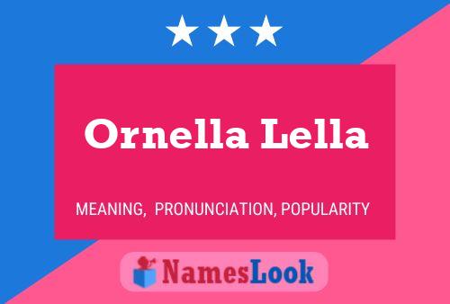 Poster del nome Ornella Lella