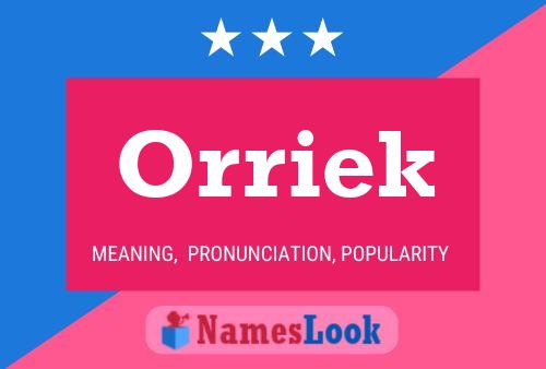 Poster del nome Orriek