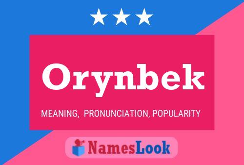 Poster del nome Orynbek