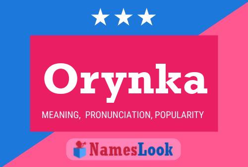 Poster del nome Orynka