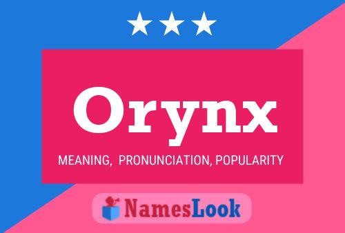 Poster del nome Orynx