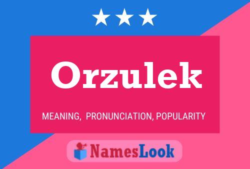 Poster del nome Orzulek