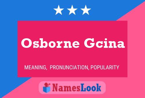 Poster del nome Osborne Gcina