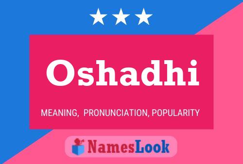 Poster del nome Oshadhi