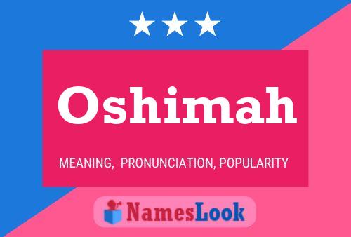 Poster del nome Oshimah