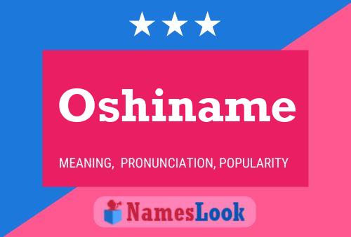 Poster del nome Oshiname