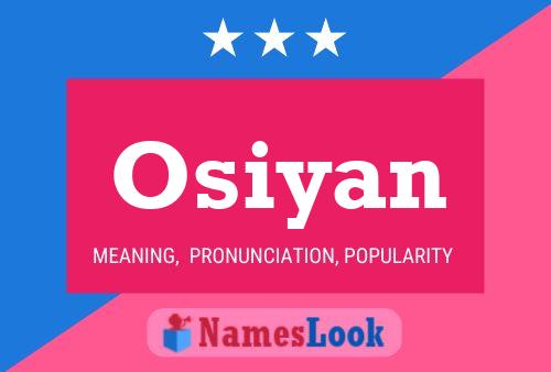 Poster del nome Osiyan